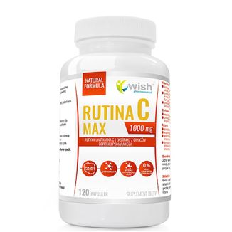 Wish Rutina Max C 1000 mg, 120 kapsułek - zdjęcie produktu