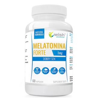 Wish Melatonina Forte, 60 kapsułek - zdjęcie produktu
