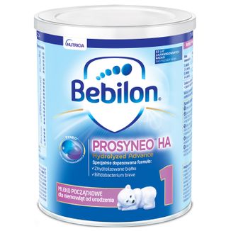 Bebilon Prosyneo HA Hydrolyzed Advance 1, mleko początkowe, od urodzenia, 400 g USZKODZONE OPAKOWANIE - zdjęcie produktu