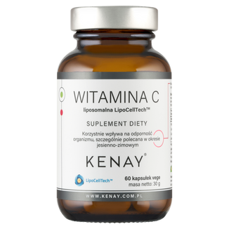 Kenay Witamina C Liposomalna LipoCellTech, 60 kapsułek vege - zdjęcie produktu