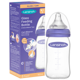 Lansinoh, butelka szklana ze smoczkiem NaturalWave o wolnym przepływie, 160 ml - miniaturka zdjęcia produktu