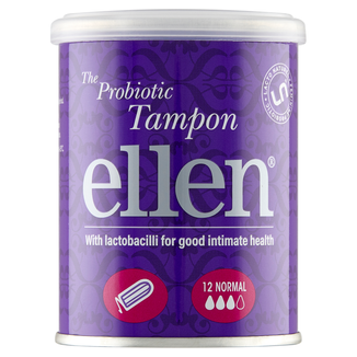 Ellen, tampony probiotyczne, normal, 12 sztuk - zdjęcie produktu