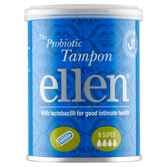 Ellen, tampony probiotyczne, super, 8 sztuk - zdjęcie produktu