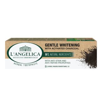 L’Angelica, pasta do zębów z aktywnym węglem, Łagodne Wybielanie, 75 ml - zdjęcie produktu
