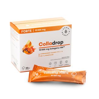 Aura Herbals Colladrop Forte Kolagen 10000 mg, 30 saszetek USZKODZONE OPAKOWANIE - zdjęcie produktu