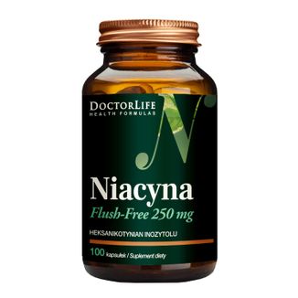 Doctor Life Niacyna Flush-Free 250 mg, 100 kapsułek - zdjęcie produktu