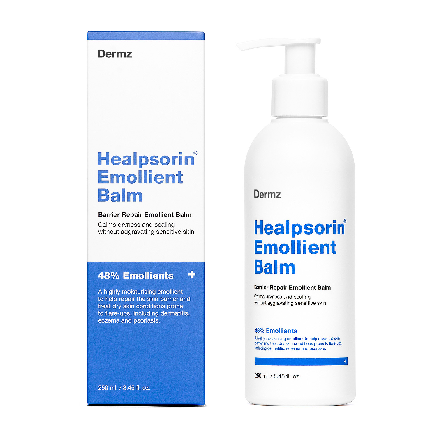 Healpsorin Emollient Balm, rückfettend Körperlotion, 250 ml