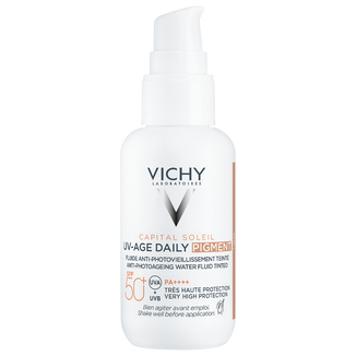 Vichy Capital Soleil UV-Age Daily Tinted, lekki fluid koloryzujący przeciw oznakom fotostarzenia, SPF 50+, 40 ml  USZKODZONE OPAKOWANIE Vichy Capital Soleil UV-Age Daily Tinted, lekki fluid koloryzujący przeciw oznakom fotostarzenia, SPF 50+, 40 ml  USZKODZONE OPAKOWANIE - zdjęcie produktu
