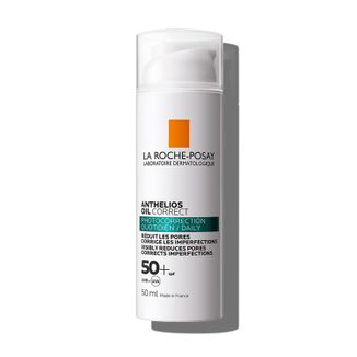 La Roche-Posay Anthelios Oil Correct, żel-krem ochronny do twarzy, skóra wrażliwa, mieszana i tłusta, SPF 50+, 50 ml - zdjęcie produktu