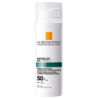 La Roche-Posay Anthelios Oil Correct, żel-krem ochronny do twarzy, skóra wrażliwa, mieszana i tłusta, SPF 50+, 50 ml - zdjęcie produktu
