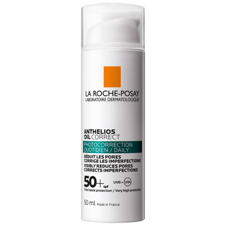La Roche-Posay Anthelios Oil Correct, żel-krem ochronny do twarzy, skóra wrażliwa, mieszana i tłusta, SPF 50+, 50 ml - zdjęcie produktu