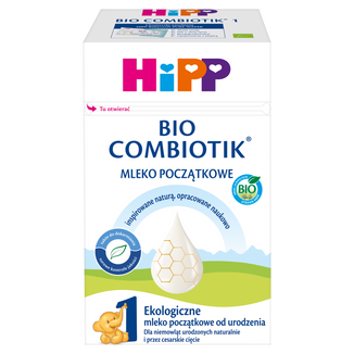 HiPP 1 Bio Combiotik, ekologiczne mleko początkowe, od urodzenia, 550 g USZKODZONE OPAKOWANIE HiPP 1 Bio Combiotik, ekologiczne mleko początkowe, od urodzenia, 550 g USZKODZONE OPAKOWANIE - zdjęcie produktu