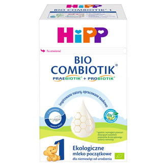 HiPP 1 Bio Combiotik, ekologiczne mleko początkowe, od urodzenia, 550 g - zdjęcie produktu