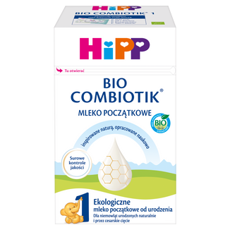 HiPP 1 Bio Combiotik, ekologiczne mleko początkowe, od urodzenia, 550 g - zdjęcie produktu