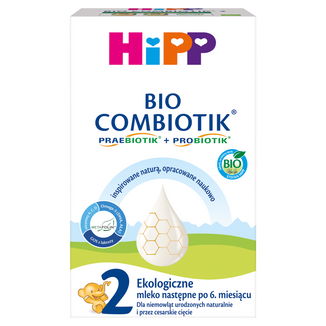 HIPP 2 BIO Combiotik, ekologiczne mleko następne, dla niemowląt po 6 miesiącu, 550 g HIPP 2 BIO Combiotik, ekologiczne mleko następne, dla niemowląt po 6 miesiącu, 550 g - zdjęcie produktu