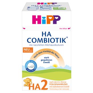HiPP HA 2 Combiotik, hipoalergiczne mleko następne, po 6 miesiącu, 600 g - zdjęcie produktu