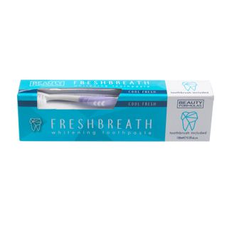 Beauty Formulas FreshBreath, wybielająca pasta do zębów, 100 ml + szczoteczka do zębów, 1 sztuka - zdjęcie produktu