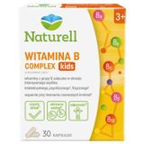 Naturell Witamina B Complex Kids, dla dzieci od 3 lat, 30 kapsułek - miniaturka zdjęcia produktu