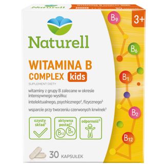 Naturell Witamina B Complex Kids, dla dzieci od 3 lat, 30 kapsułek - zdjęcie produktu