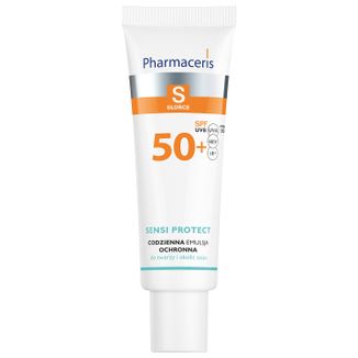 Pharmaceris S Sensi Protect, codzienna emulsja ochronna do twarzy i okolic oczu, SPF 50+, 50 ml - zdjęcie produktu