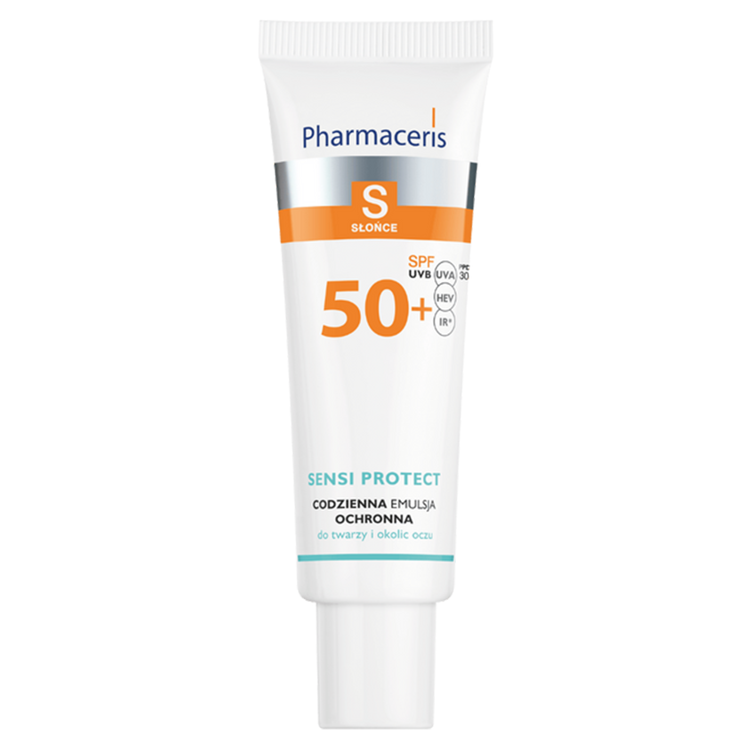 Pharmaceris Pharmaceris S Sensi Protect, codzienna emulsja ochronna do twarzy i okolic oczu, SPF 50+, 50 ml — Składniki i ocena