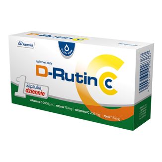 D-Rutin CC, 60 kapsułek USZKODZONE OPAKOWANIE - zdjęcie produktu