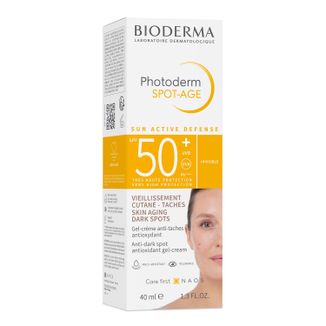 Bioderma Photoderm Spot-Age, ochronny krem antyoksydacyjny, zapobiegający przebarieniom, SPF 50+, 40 ml - zdjęcie produktu