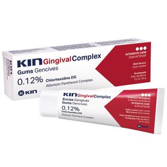 Kin Gingival Complex, pasta do zębów z chlorheksydyną, 75 ml USZKODZONE OPAKOWANIE - zdjęcie produktu