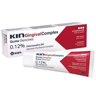Kin Gingival Complex, pasta do zębów z chlorheksydyną, 75 ml - zdjęcie produktu