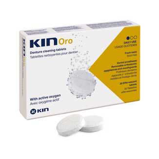 KIN Oro, tabletki czyszczące do protez, 30 tabletek - zdjęcie produktu