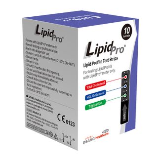 LipidPro, paski testowe do mierzenia profilu lipidowego, 10 sztuk - zdjęcie produktu