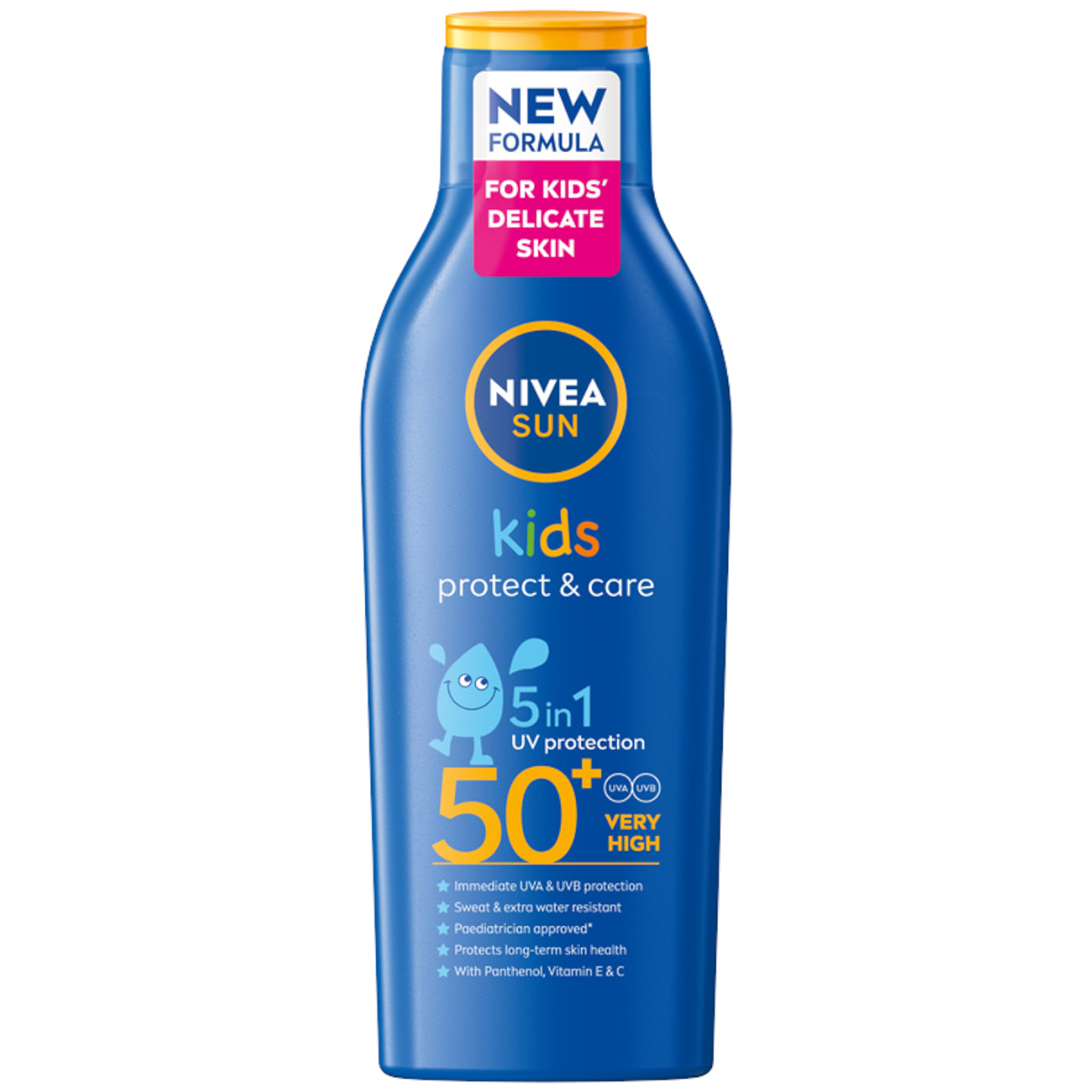 Nivea Nivea Sun Kids Protect & Care 5w1, Lotion schützend zum Bräunen für Kinder, SPF 50+, 200 ml — Inhaltsstoffe und Bewertung