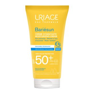 Uriage Bariesun, nawilżający krem do skóry wrażliwej, SPF 50+, 50 ml - zdjęcie produktu