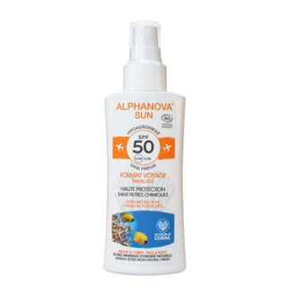 Alphanova Sun Bio, spray przeciwsłoneczny, SPF 50, 90 g - zdjęcie produktu