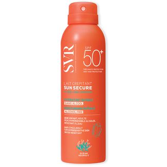 SVR Sun Secure Lait Crepitant, musująca pianka ochronna, SPF 50+, 200 ml - zdjęcie produktu