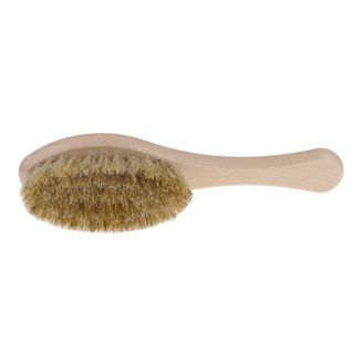 Bocioland, drewniana szczotka do włosów, z naturalnej szczeciny, elipsa, 1 sztuka - zdjęcie produktu