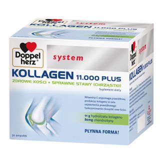 Doppelherz system Kollagen 11000 Plus, 25 ml x 30 ampułek - zdjęcie produktu