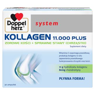 Doppelherz system Kollagen 11000 Plus, 25 ml x 30 ampułek - zdjęcie produktu