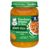 Gerber Organic Plant-Tastic, gulasz z marchewki i fasoli, po 8 miesiącu, 190 g - miniaturka zdjęcia produktu