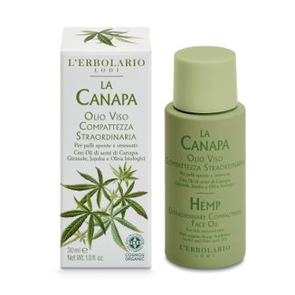 L'Erbolario La Canapa, niezwykle ujędrniający olejek do twarzy, 30 ml - zdjęcie produktu