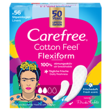 Carefree Cotton Feel Flexiform Normal, wkładki higieniczne, fresh scent, 56 sztuk - miniaturka zdjęcia produktu
