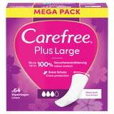 Carefree Plus Large, wkładki higieniczne, bezzapachowe, 64 sztuki Carefree Plus Large, wkładki higieniczne, bezzapachowe, 64 sztuki - miniaturka zdjęcia produktu