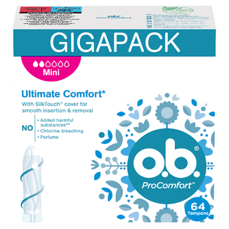 O.B. ProComfort, tampony higieniczne, Mini, 64 sztuki - zdjęcie produktu