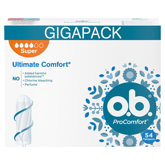 O.B. ProComfort, tampony higieniczne, Super, 54 sztuki - zdjęcie produktu