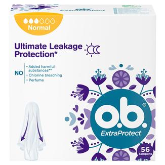 O.B. ExtraProtect, tampony higieniczne, Normal, 56 sztuk - zdjęcie produktu