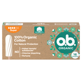O.B. Organic, organiczne tampony higieniczne, Super, 16 sztuk - miniaturka zdjęcia produktu