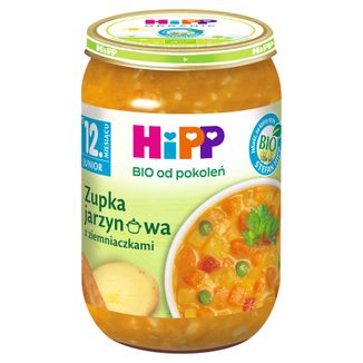 HiPP Zupka Bio, jarzynowa z ziemniaczkami, po 12 miesiącu, 250 g - zdjęcie produktu