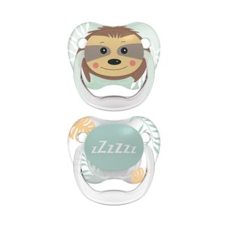 Dr Brown's, smoczek uspokajający, silikonowy, ortodontyczny, PreVent, różowy, PV22014, 6-18 miesięcy, 2 sztuki - zdjęcie produktu