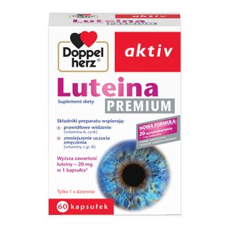 Doppelherz aktiv Luteina Premium, 60 kapsułek - zdjęcie produktu