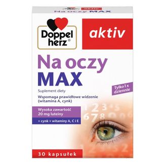 Doppelherz aktiv Na Oczy Max, 30 kapsułek - zdjęcie produktu